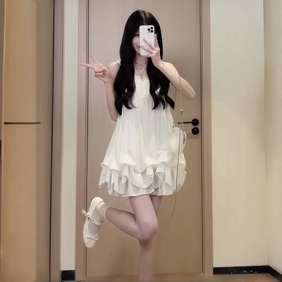 法式风两穿纯欲吊带女夏季裙子