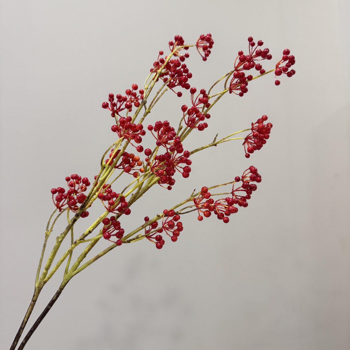 假花塑料花仿真浆果果子青藤果冬青果家居装饰插花造景摆件花材