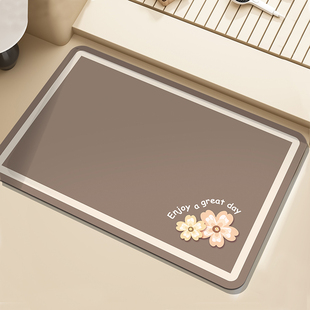 25新品 卫生间门口地垫浴室厕所吸水速干门垫卫浴门口耐脏防滑脚垫