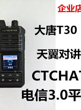 DATANG大唐T30天翼4G全国对讲机电信CTchat插卡5000公里手台器