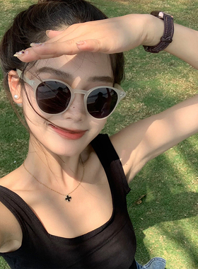 高级感偏光墨镜防UV遮阳镜椭圆女