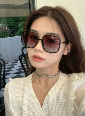 多功能方形休闲女明星同款太阳镜