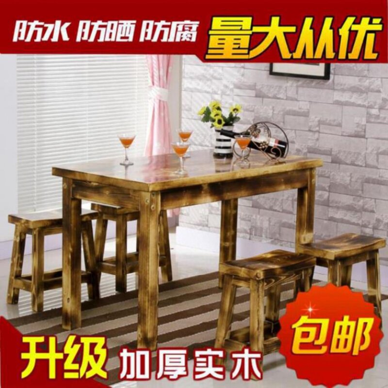 Double Hot Pot Charring Hotel Tables and chairs combination Restaurant Agritainment bar barbecue Cafe Having dinner Fast tablein the Residential furniture , Tables , Dining table  category - from Buy2taobao.com to provide professional Taobao agent buy service