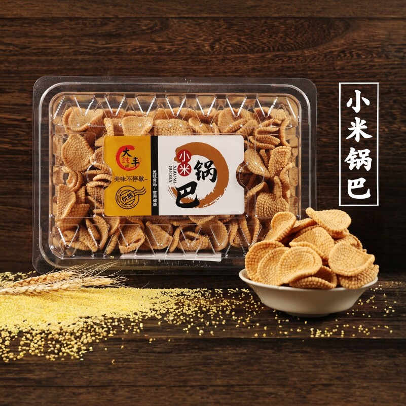 大丰食品小米锅巴350g大盒装