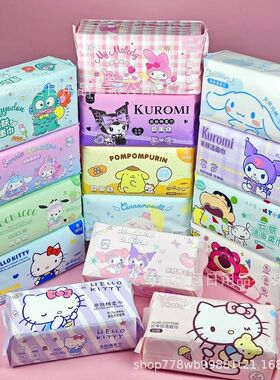 三丽鸥棉柔巾一次性抽取式洗脸巾加厚加大干湿两用柔肤洁面巾批发