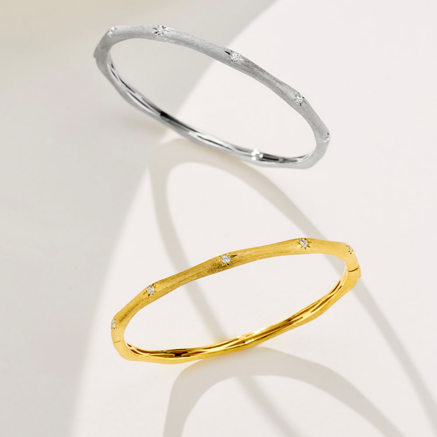 古法手工拉丝星芒手镯女925纯银