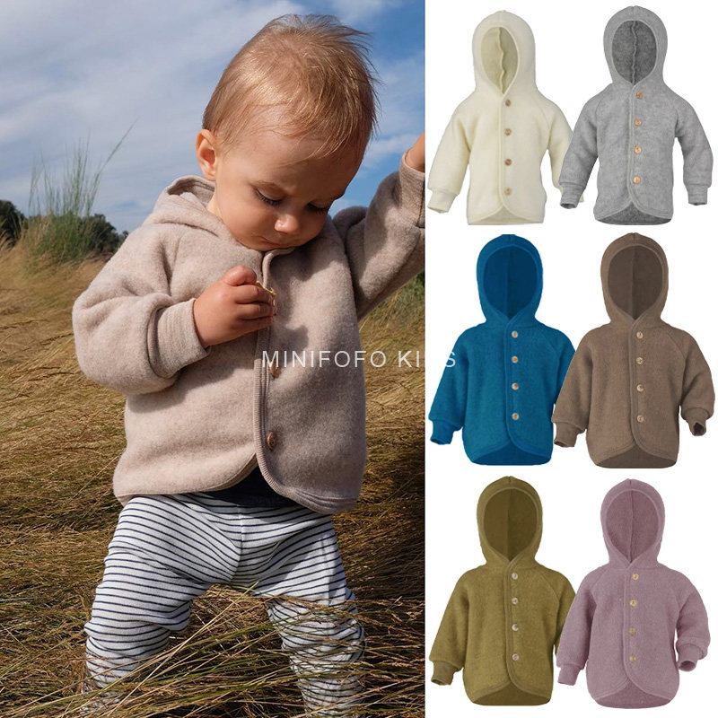 高定版 德国E家儿童羊毛外套美利奴羊毛拉绒柔软秋冬保暖连帽外套,童装/婴儿装/亲子装,普通外套,淘宝优惠券,粉丝福利购,淘宝优惠卷