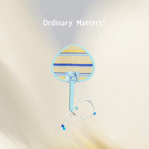 ummroom·OrdinaryMatters海岛的风蓝条纹夏日清凉可挂手提扇