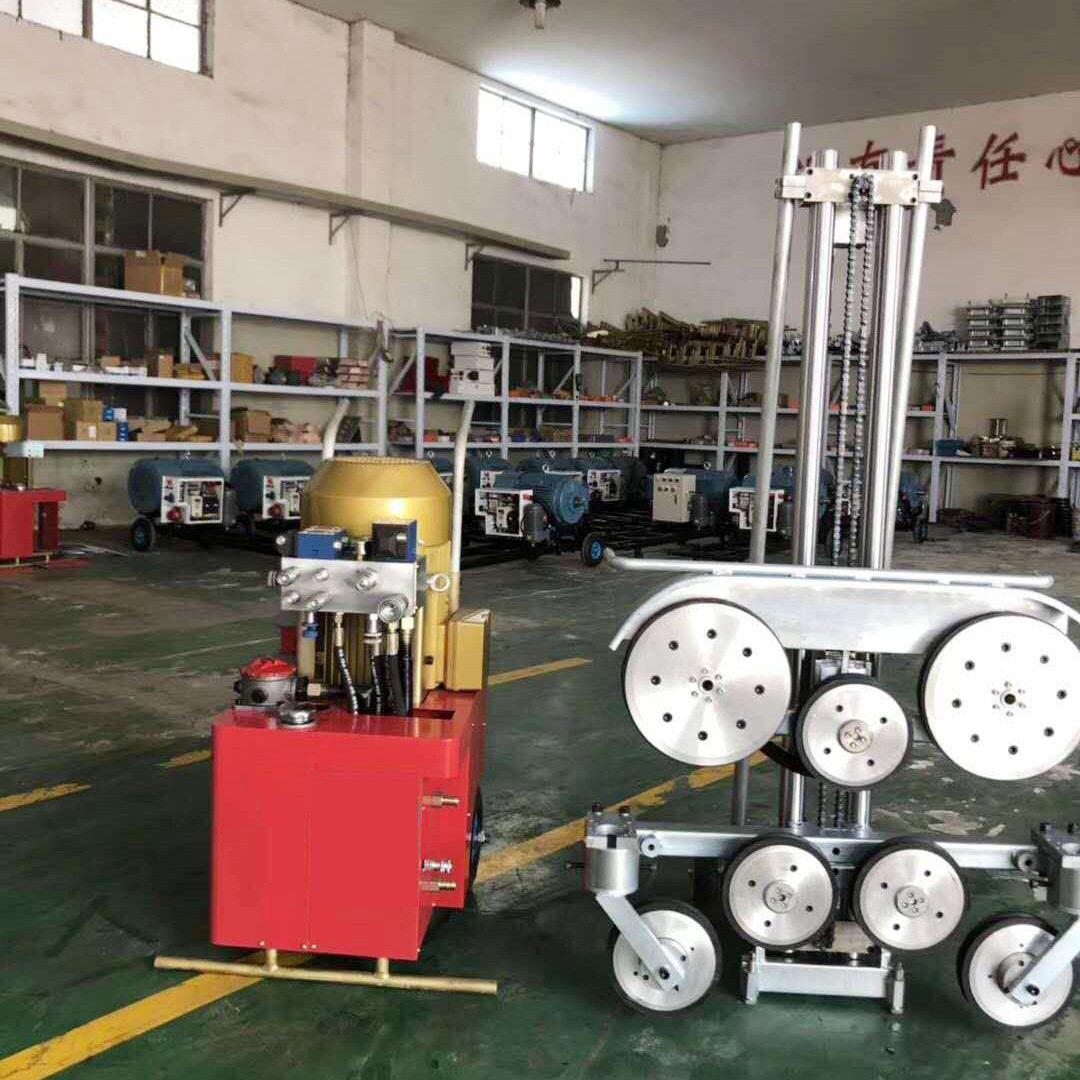 液压绳锯机厂家 　钢筋混凝土切割机　绳锯切割机　人可操作