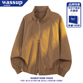 短款 夹克2026新款 飞行员教练风夹克外套 休闲纯色高级感男装 美式