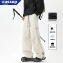 裤 宽松直筒冲锋休闲长裤 男士 伞兵裤 子男生春秋 美式 WASSUP登山工装