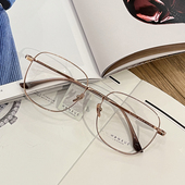 26年新款 56MM超轻纯钛大方框金丝线眼镜男女高端大脸圆脸光学镜架
