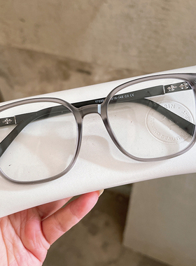 潮流黑框眼镜男款痞帅可配近视度数镜片大脸方框眼睛镜架男72354