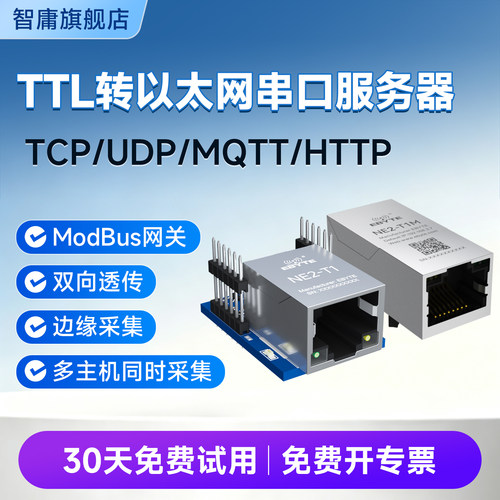 TTL串口转RJ45以太网网口模块