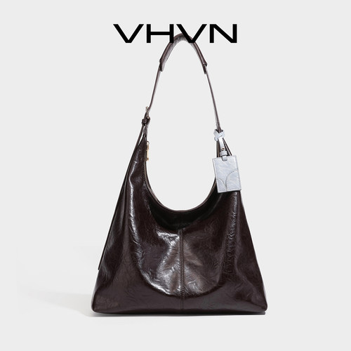 vhvn女包2026新款真皮hobo托特包