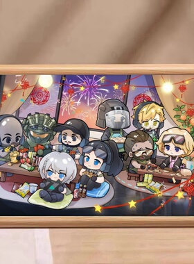 三角洲行动干员全家福创意相框
