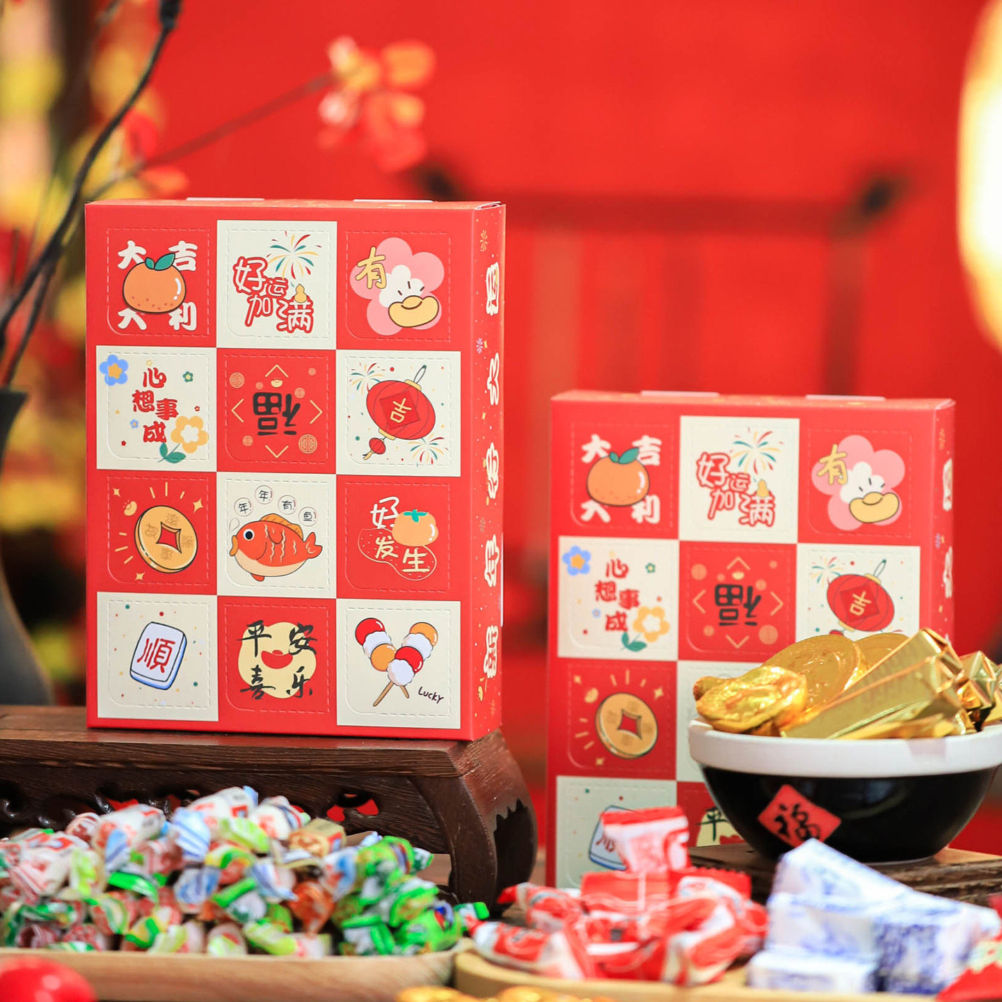 新年盲盒大白兔奶糖多口味糖果巧克力礼盒送男女朋友儿童生日礼物