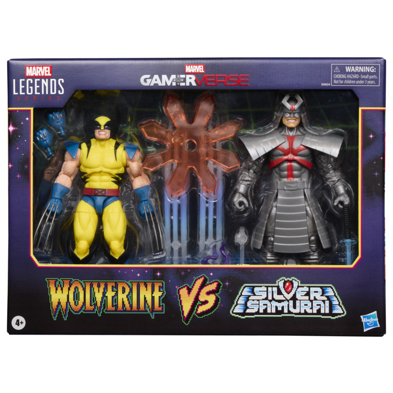 （现货）MarvelLegends GAMERVERSE 金刚狼vs银武士 孩之宝手办