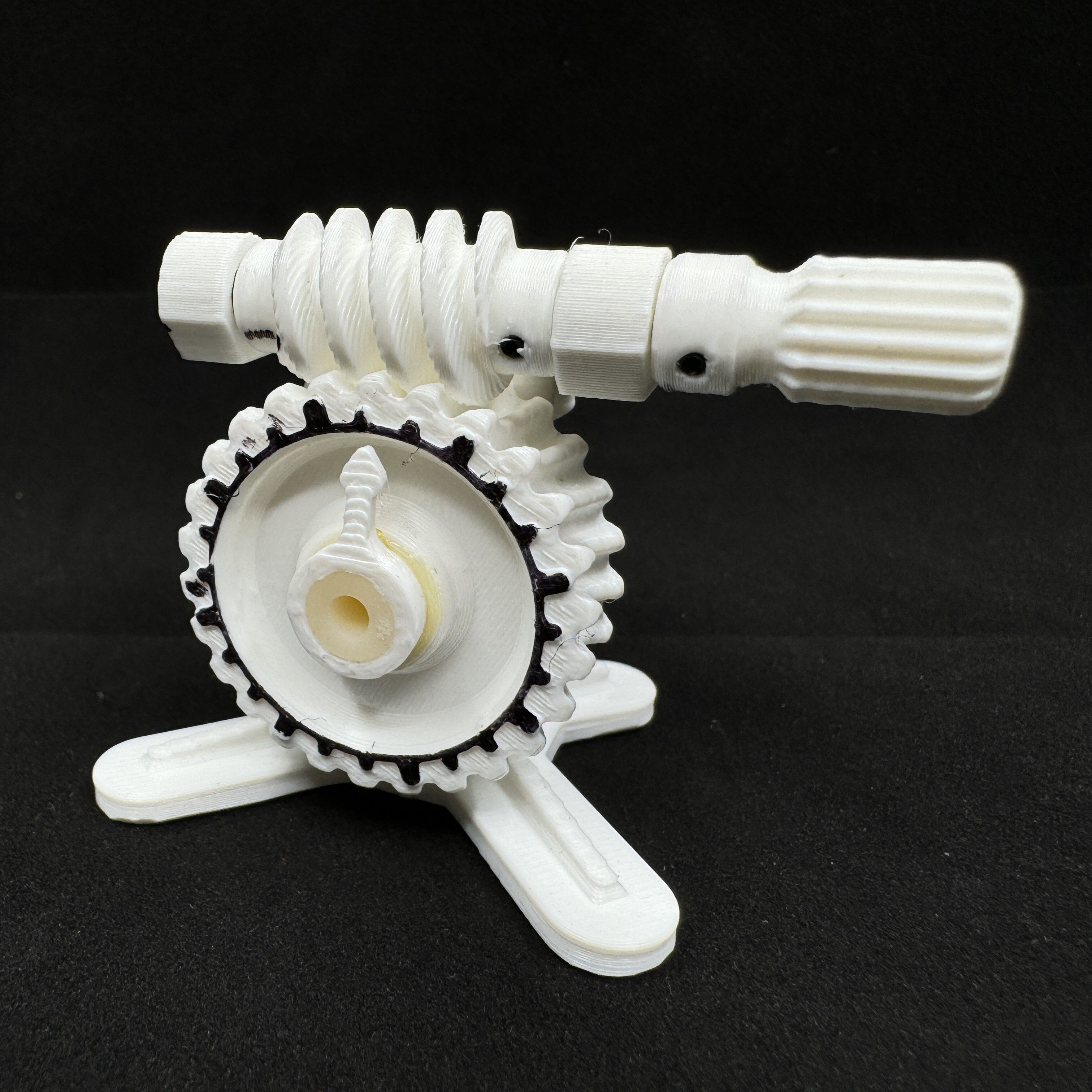 蜗轮蜗杆动态机械模型3D打印制作