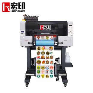 宏印HY-SA小型UV DTF水印晶标打印机冷转贴打印圆柱酒瓶亚3克力
