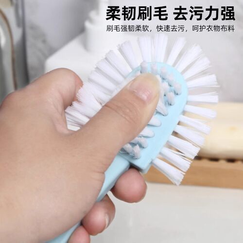 家用刷鞋神器鞋刷子硬毛洗衣刷不伤衣鞋五面洗鞋刷多功能长柄鞋刷