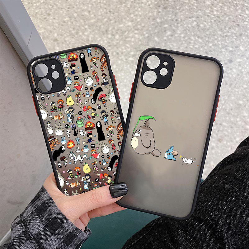 宫崎骏手机壳苹果16PROMAX龙猫14千与千寻12PRO全包11新款可爱iphone11日系卡通XR防摔8PLUS情侣