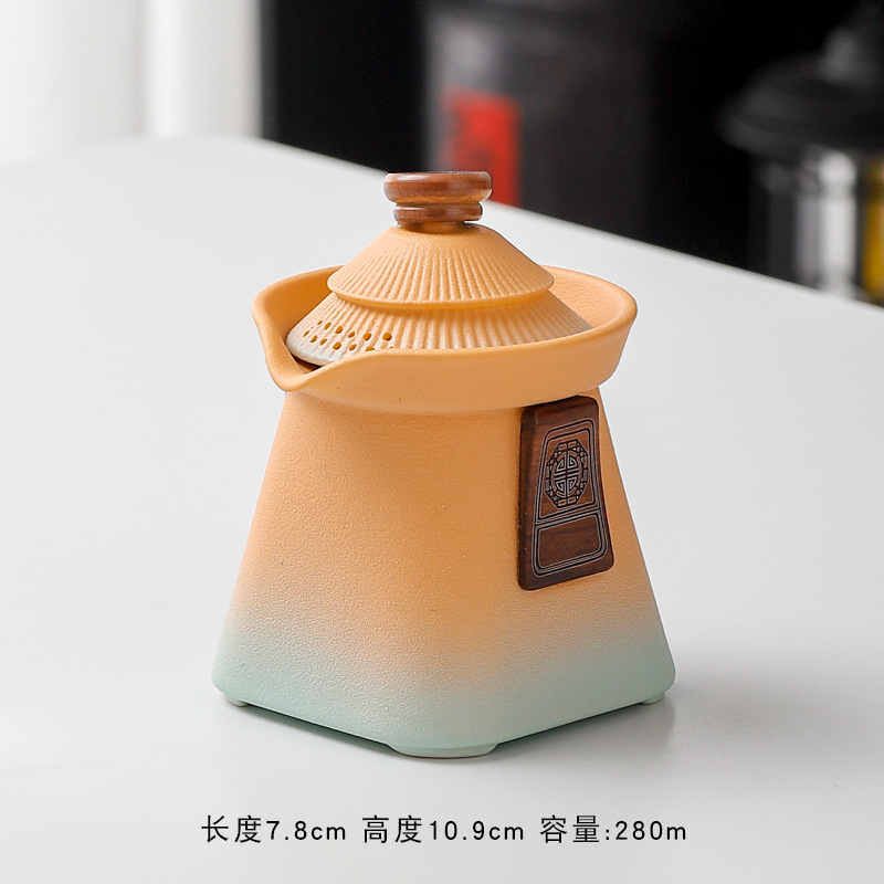 国潮故宫文创快客杯户外便携式宫廷风旅行茶具小套装商务伴手礼