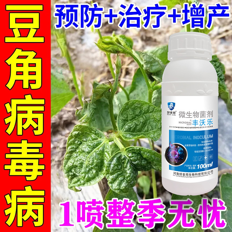 豆角病全治豆角专用杀菌剂豆角叶子发黄卷叶病锈病炭疽病叶斑病药