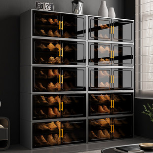 大鞋柜家用门口鞋盒室内多层入户门出租房用鞋子收纳柜塑料鞋架子