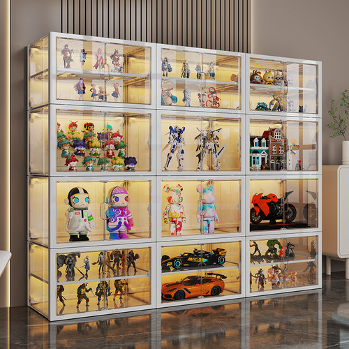 【加宽加大●可分层】手办展示柜