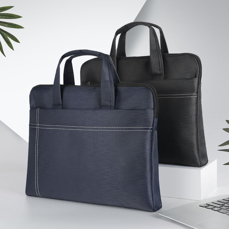手拎简约商务风大容量公文包