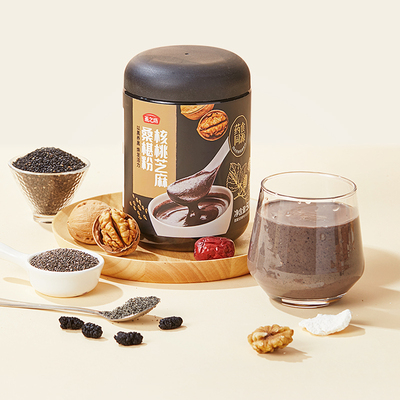 燕之坊黑芝麻核桃黑豆桑葚粉500g