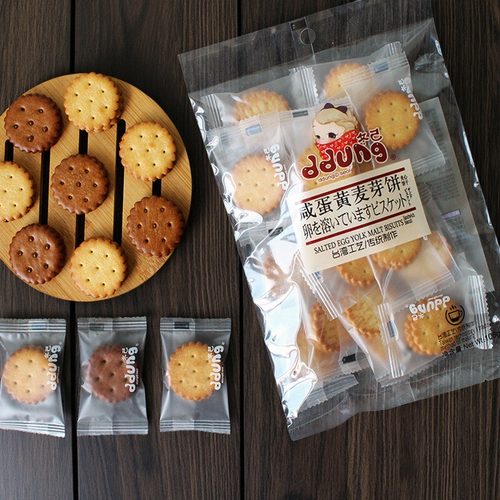冬己咸蛋黄麦芽夹心饼干106g喜饼
