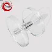 瑞博水晶门拉手亚克力有机玻璃透明大拉手圆形单孔大门门把手厂家