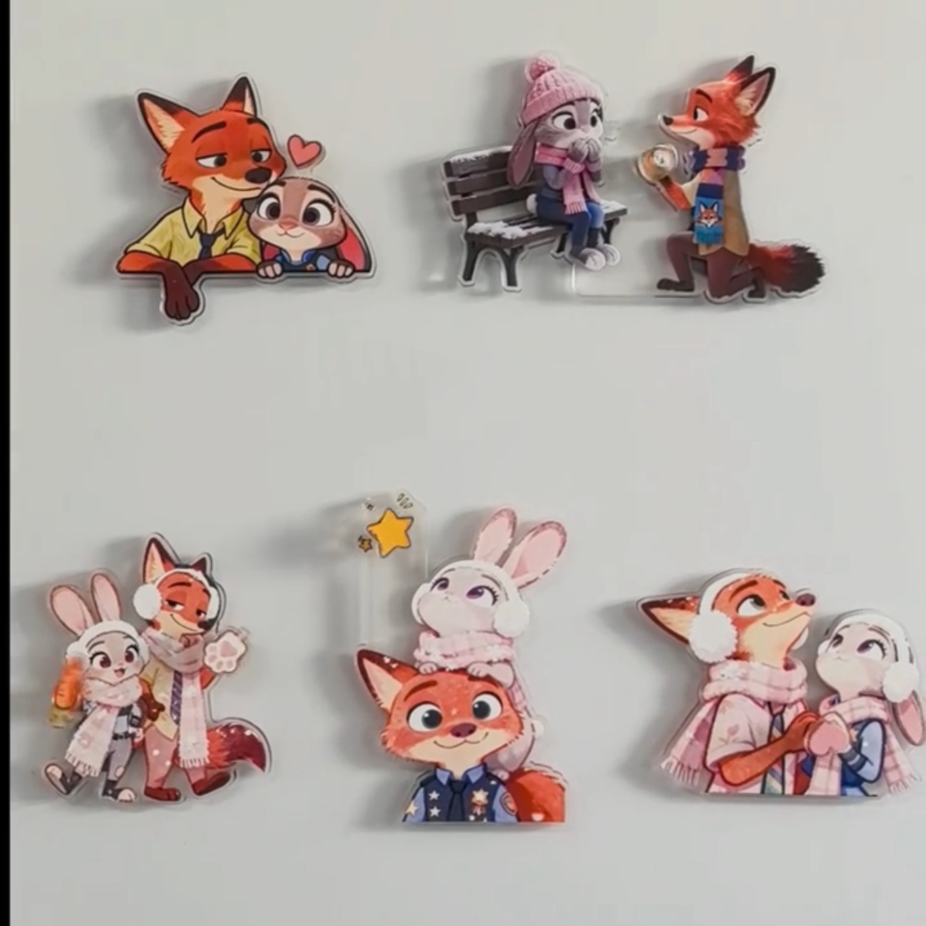 疯狂动物城2尼克朱迪冰箱贴