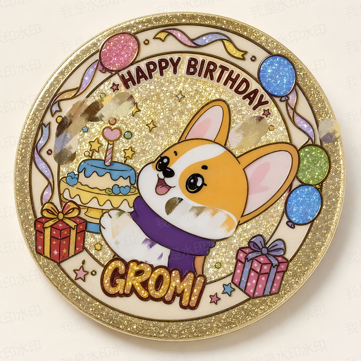 许嵩Gromi生日自制新徽章图片