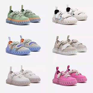 OETZI冰人融化鞋低帮厚底小白鞋春秋季丑萌女鞋帆布鞋男 专柜同款