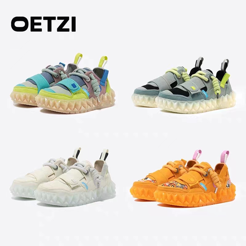 OETZI潮牌圆头厚底男女时尚潮鞋