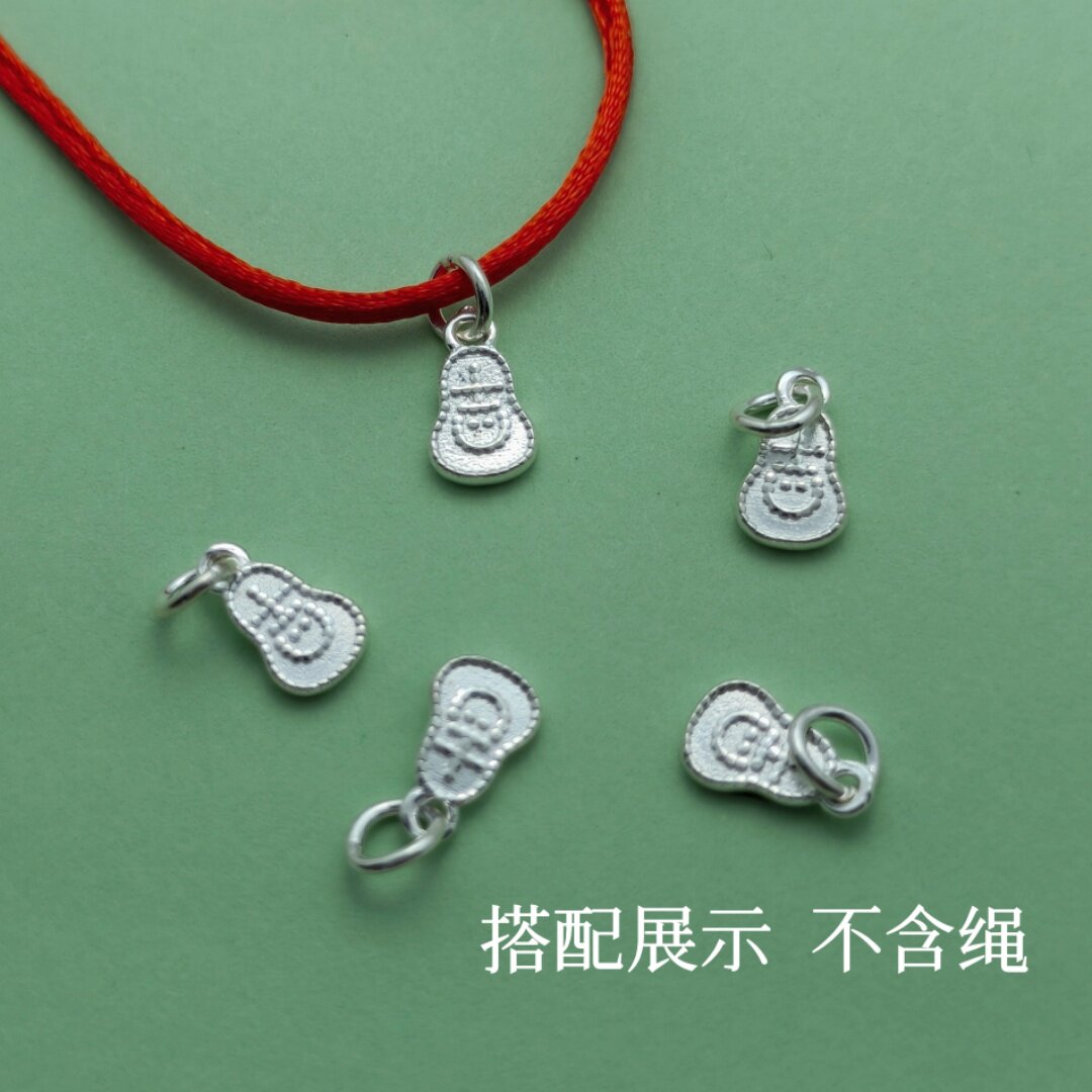 足银999葫芦吊坠手工DIY配件挂件