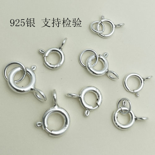 S925纯银珍珠项链手链扣连接扣