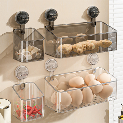 厨房葱姜蒜收纳筐免打孔小挂篮