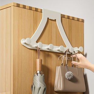 衣柜侧面挂架直角挂钩柜子挂衣架免打孔门后顶挂式挂衣钩挂衣帽架