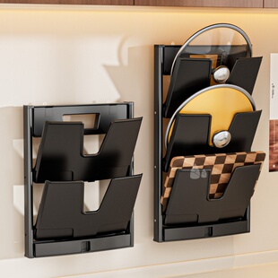 吸盘锅盖架新款可折叠免打孔壁挂式放置锅盖菜板子多功能收纳神器