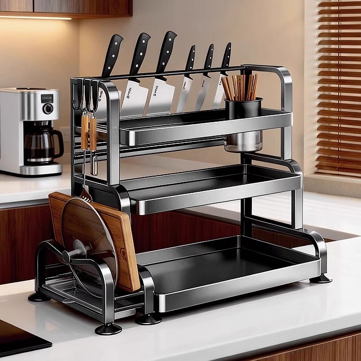 【厂家直销】台面角落收纳调料架