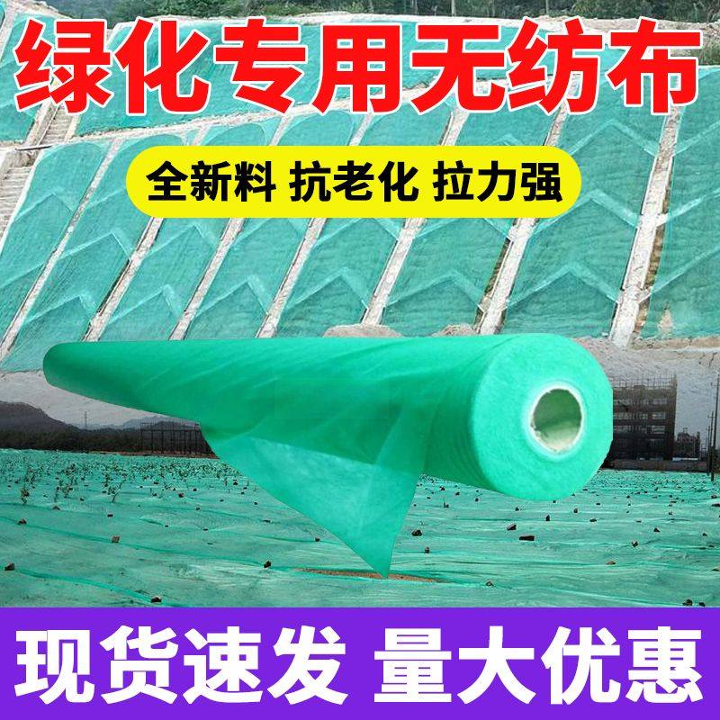 绿化无纺布园林工地防尘盖土布护坡边坡草坪草籽绿色膜防寒无纺布,纺织面料/辅料/配套,土工布,淘宝优惠券,粉丝福利购,淘宝优惠卷