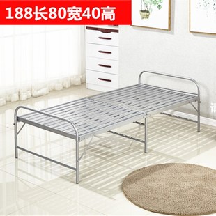 折叠床加固双丝钢丝床弹簧床软床单人午休床陪护床简易铁条床