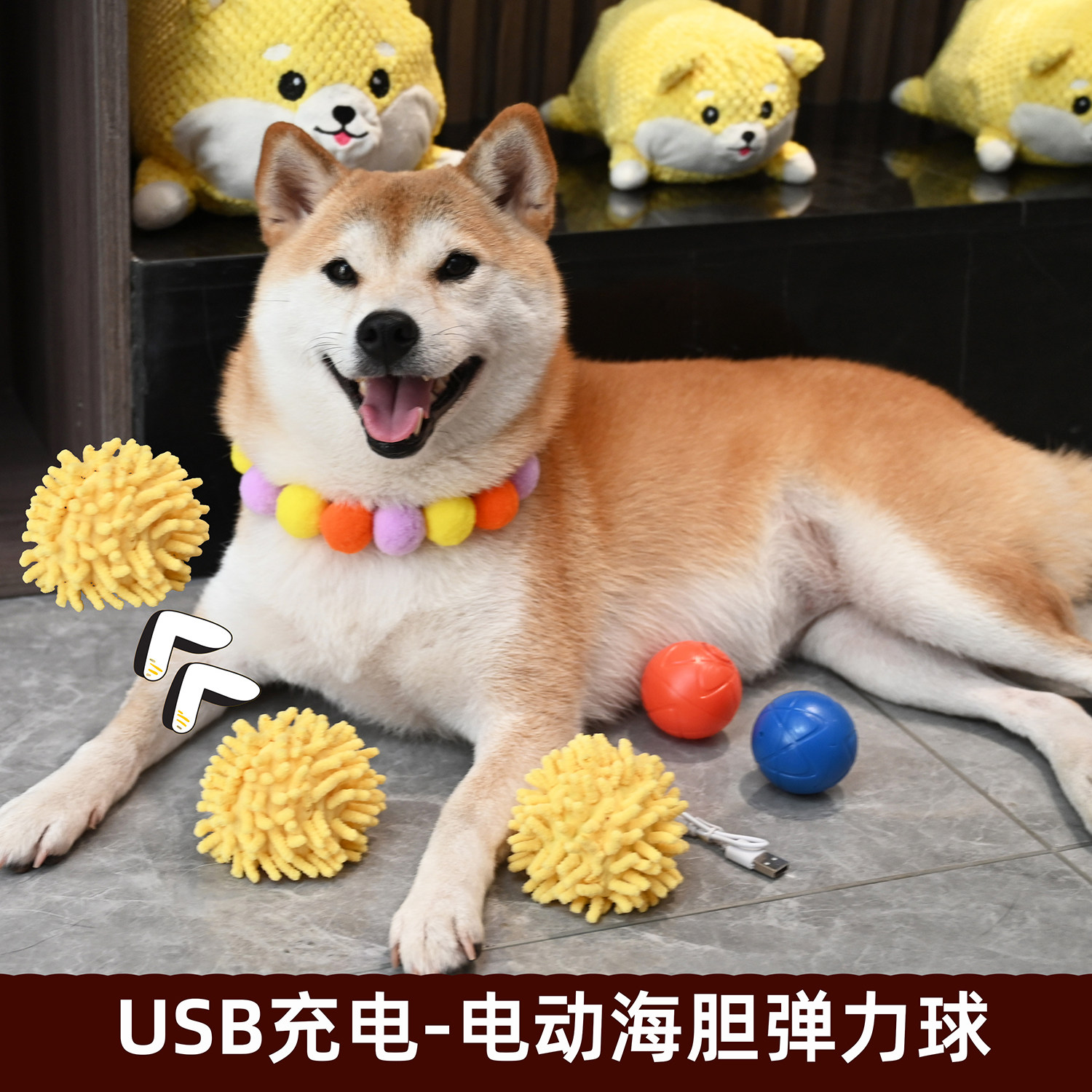 狗狗电动玩具球宠物柯基法斗柴犬玩具海胆usb耐咬互动解闷跳跳球,宠物/宠物食品及用品,橡胶球/球形玩具,淘宝优惠券,粉丝福利购,淘宝优惠卷