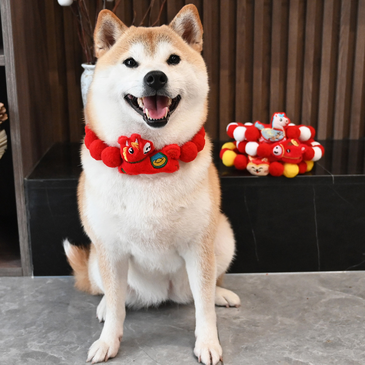 宠物狗狗猫咪雪纳瑞柯基柴犬项圈围脖圣诞节新年毛球项链领结饰品,宠物/宠物食品及用品,领结,淘宝优惠券,粉丝福利购,淘宝优惠卷