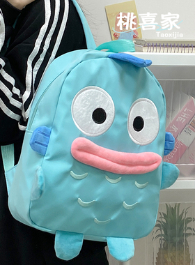 可爱卡通动漫百搭小丑鱼丑萌双肩包中学生书包个性搞怪大学生背包