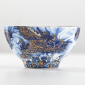 金丝龙杯金龙杯七彩孔雀茶杯开窑莲花杯鎏金杯品茗杯茶碗高端大气